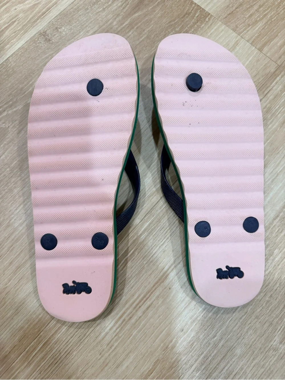 Coach Flip Flops with Watermelon Print